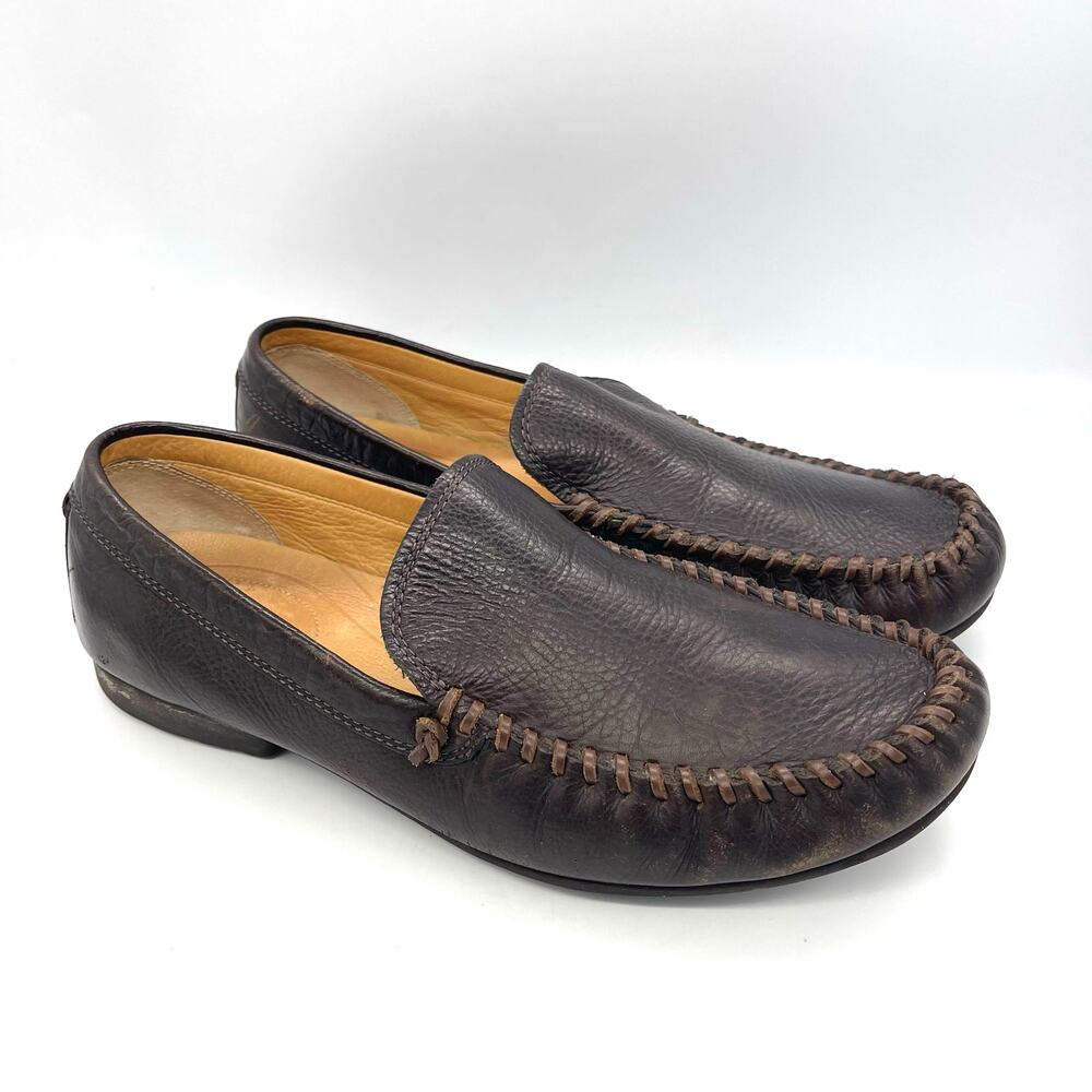 UGG Men's Jennings Classic Slip-On Brown Leather Loafers Size  12